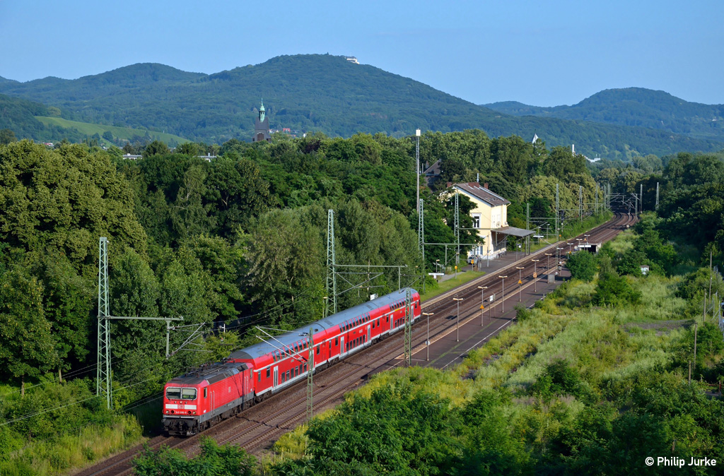 143 090-9 mit der RB 12578 von Koblenz nach Kln am 07.07.2013 in Bonn-Oberkassel.
