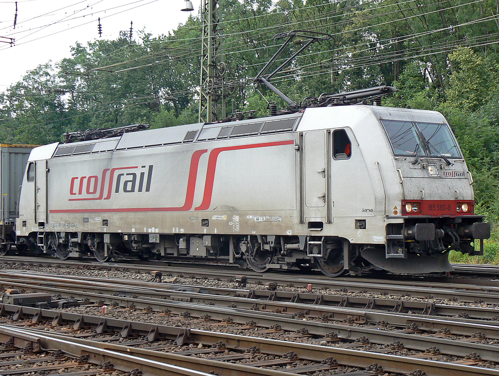 185 580-8 der Crossrail in Gremberg am 29.06.2010