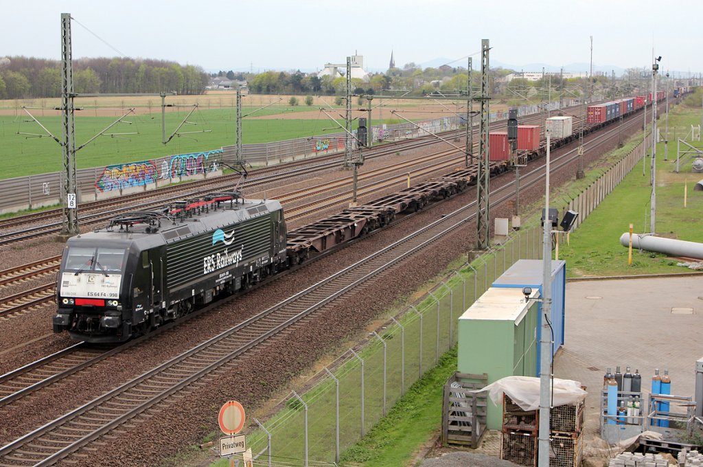 189 098 / ES 64 F4-998 bei Porz(Rhein) am 23.04.2013