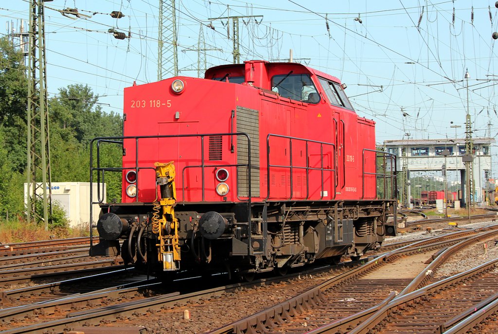 203 118-3 in Chemion Diensten (vormals Alstom) in Gremberg am 27.06.2011