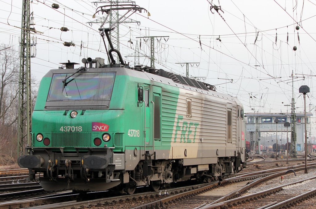 437018 der SNCF/FRET Lz in Gremberg am 23.02.2011