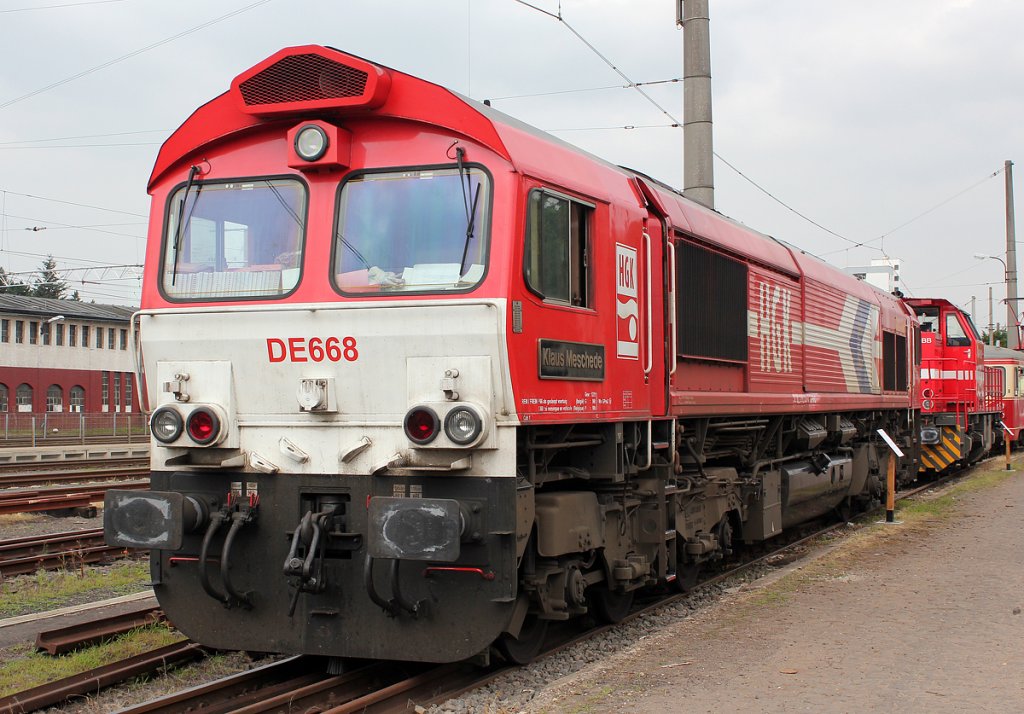 DE668 der HGK/Rheincargo aufgenommen beim Bahnhofsfest in Wesseling am 13.07.2013