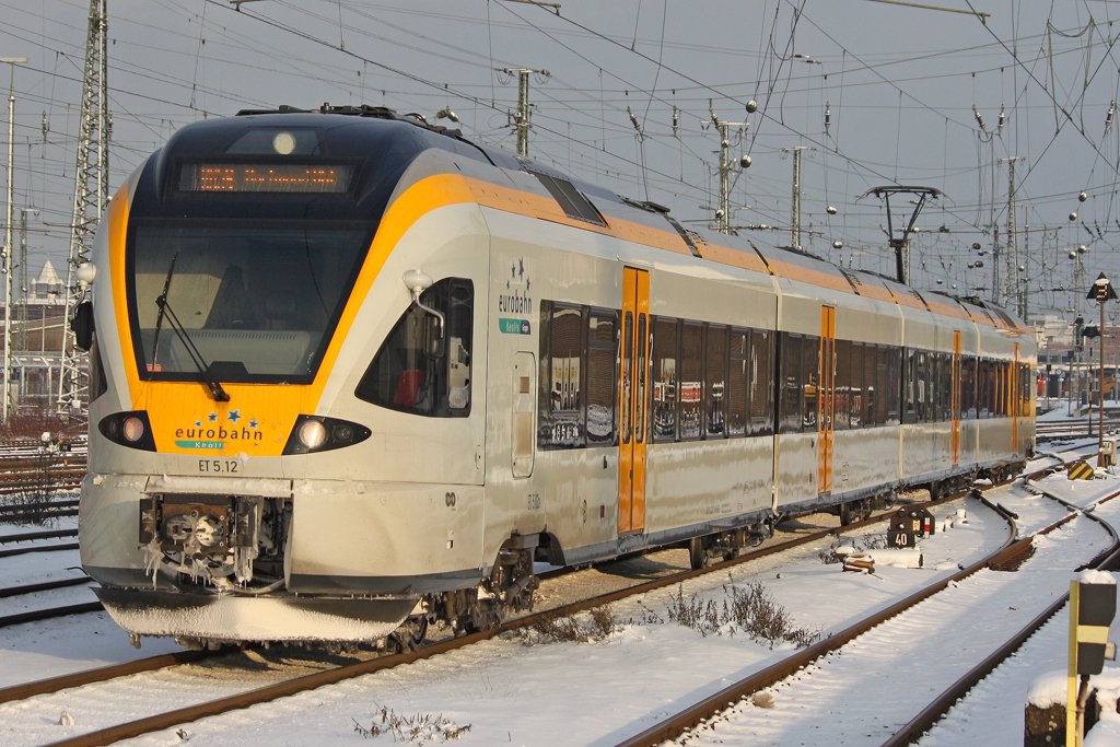 Der ET 5.12 der Eurobahn in Dortmund am 04,01,10