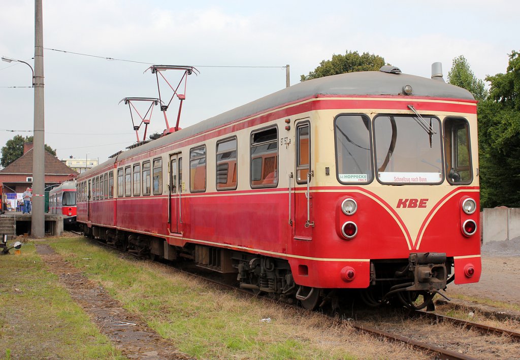 Der ET57 der ehem. KBE, aufgenommen beim Bahnhofsfest in Wesseling am 13.07.2013