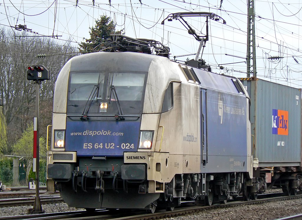 ES 64 U-024 der Wiener Lokalbahnen in Gremberg am 30.03.2010