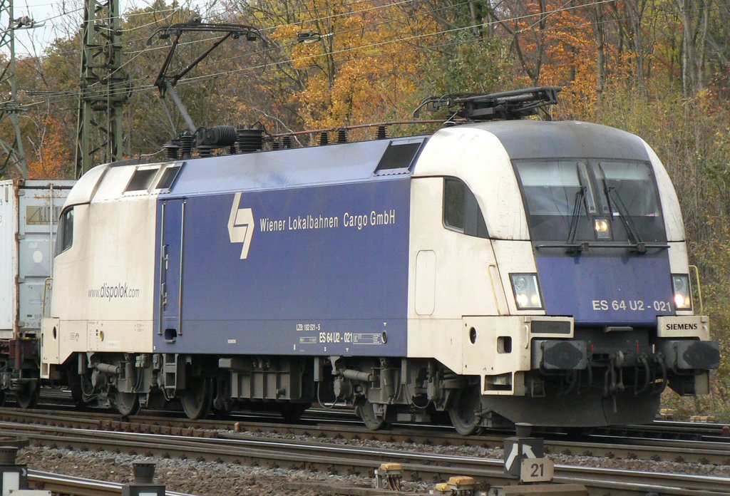 ES 64 U2-021 in Gremberg im Sommer 2009