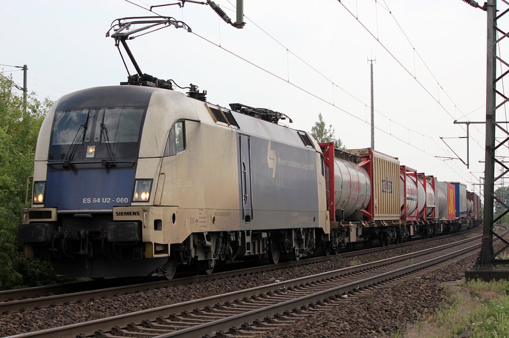 ES 64 U2-060 der Wiener Lokalbahnen in Porz Wahn am 12.05.2011