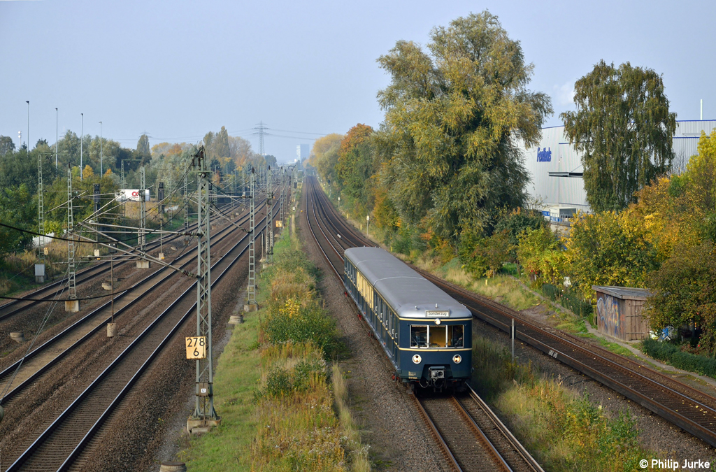ET 171 082 als S21 vom Berliner Tor nach Bergedorf am 21.10.2012 in Billwerder-Moorfleet.