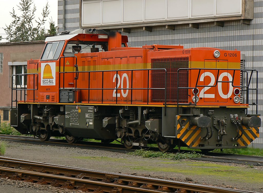 Lok 20 der SECO Rail in Kln Kalk im Sept.08