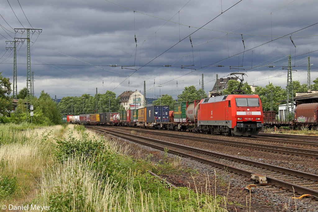 Die 152 161-6 in Koblenz Ltzel am 05.07.2014