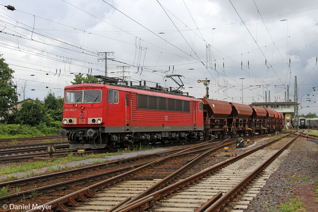 Die 155 060-7 in Koblenz Ltzel am 27.06.2013