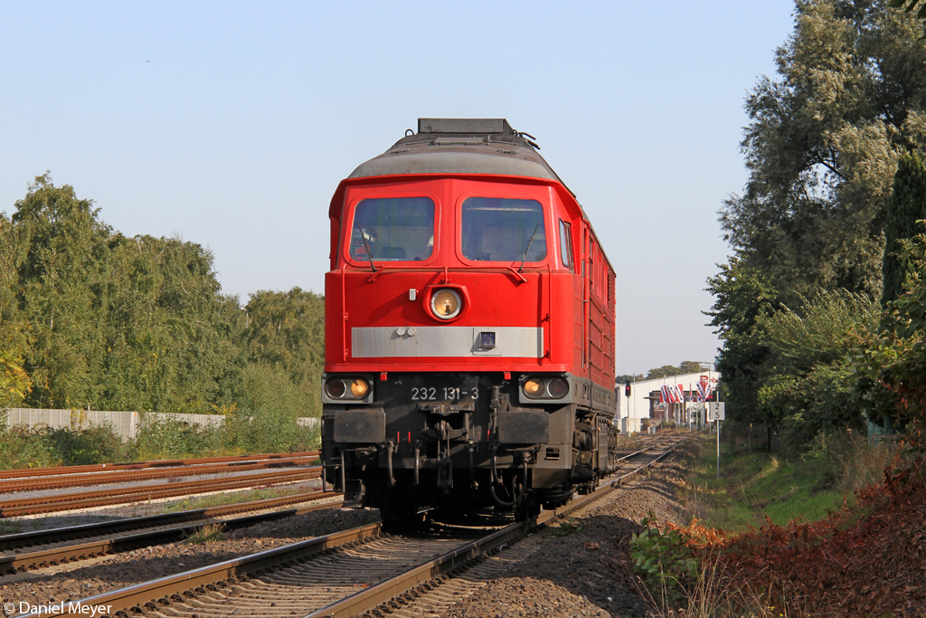 Die 232 131-3 in Duisburg Wanheim am 02.10.2013