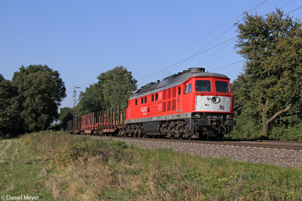 Die 232 906-8 in Ratingen Lintorf am 27.09.2013 