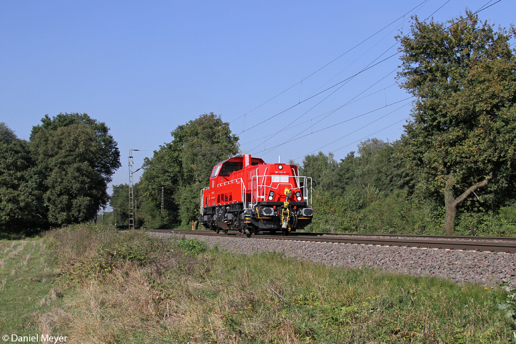 Die 261 101-0 in Ratingen Lintorf am 27.09.2013 