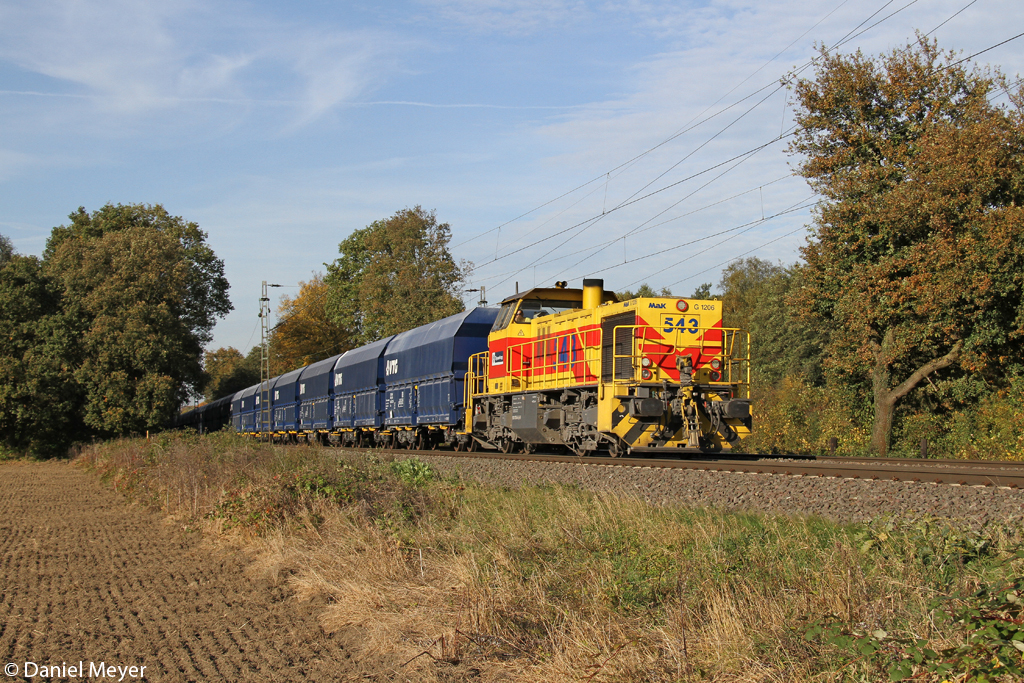 Die E&H 543 in Ratingen Lintorf am 22.10.2013