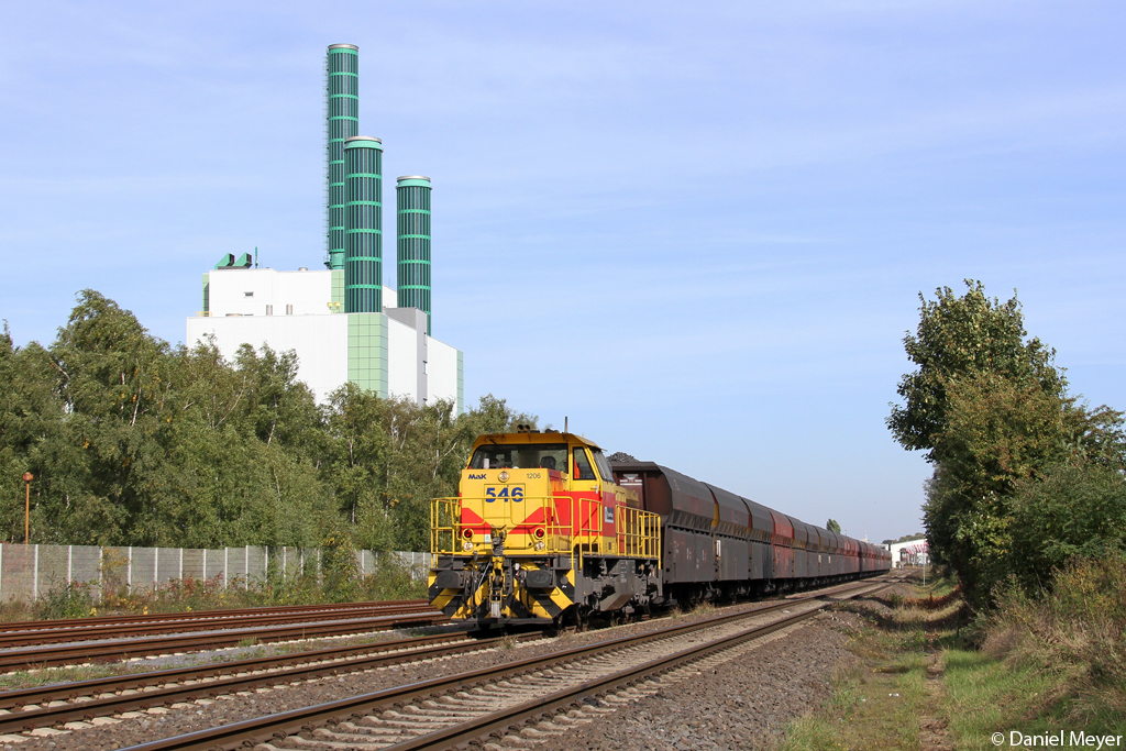 Die E&H 546 in Duisburg Wanheim am 02.10.2013