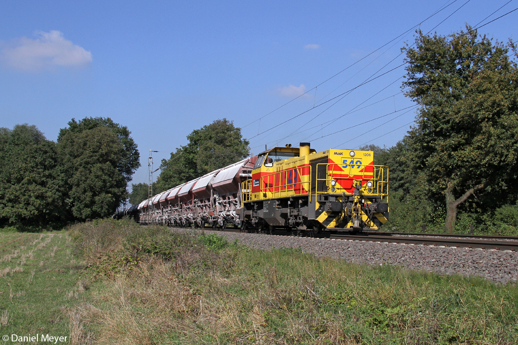 Die E&H 549 in Ratingen Lintorf am 27.09.2013 