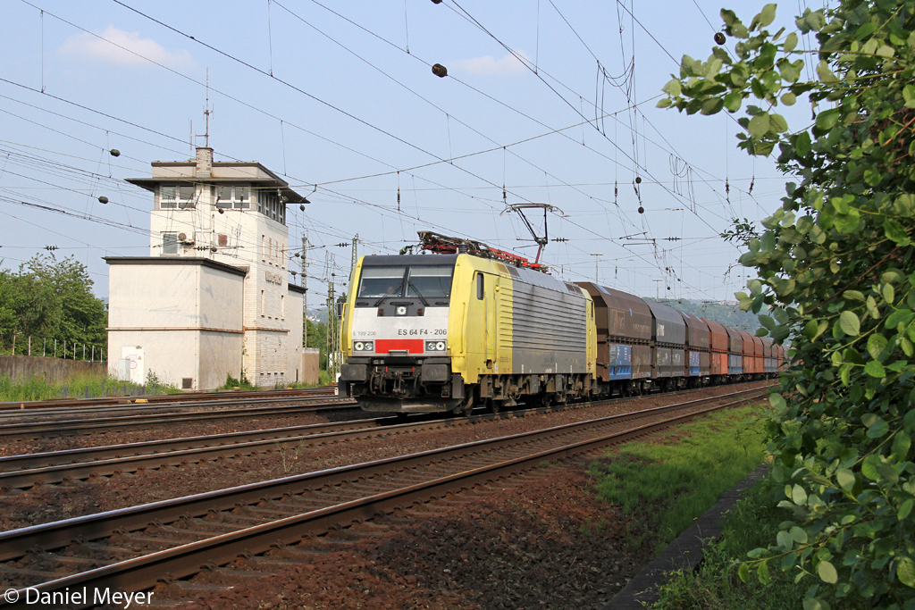 Die ES 64 F4-206 in Koblenz Ltzel am 11.06.2013