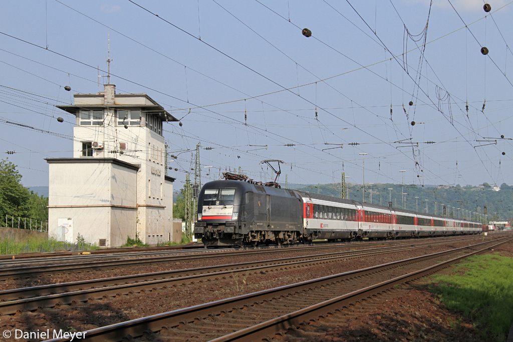 Die ES 64 U2-072 in Koblenz Ltzel am 11.06.2013