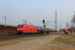 185 175-7 mit einem G�terzug Richtung K�ln am 06.04.13 in Porz-Wahn