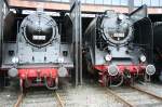 BR 19/44021/die-19-017-und-die-03-001-abgestellt Die 19-017 und die 03-001 abgestellt im Dresdener Eisenbahnmuseum am 11.07.09 