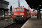 kurze Zeit spter am 11.05.2010 im Frankfurter Hbf wurde der RE nach Stockheim mit 218 442-2 bereitgestellt.