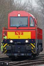 MaK G 2000/58386/die-ne9-der-neusser-eisenbahn-in Die NE9 der Neusser Eisenbahn in Dornap Hahnenfurt am 12,03,10