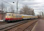 BR 103/258774/103-222-6-mit-messzug-in-bonn 103 222-6 mit Messzug in Bonn Beuel am 11.04.2013