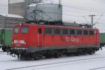 br-140-e40/111761/140-677-stand-am-28122010-in 140 677 stand am 28.12.2010 in Fallersleben und wartet auf ihren Zug