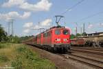 Die (RBH 164) 140 797-2 und 140 811-1 in Koblenz Ltzel am 16.07.2014