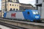 185 522 der OHE in Augsburg-HBF