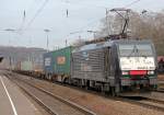 Kleiner Nachtrag : E189 091 / ES 64 F4 991 der ERS Railways in Kln West am 12.02.2011