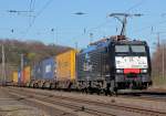 br-189-es-64-f4-xxx/127899/es-64-f4-208-der-ers-railways ES 64 F4-208 der ERS Railways mit Containerzug in Kln West am 19.03.2011