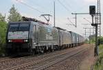 br-189-es-64-f4-xxx/140200/es-64-f4-208-mit-ers-railways ES 64 F4-208 mit ERS Railways Schwestermaschine in Porz Wahn am 17.05.2011