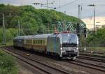 Railpool´s 193 803-4 mit einem Fussballsonderzug (Gelsenkirchen - Stuttgart) in Kln West am 11.05.2013