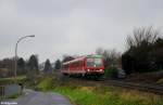 628 511-7 als RB 30784 von Remscheid nach Wuppertal am 08.12.2013 in Remscheid-Lennep.