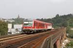 Der 628 509 bei Wuppertal-Rauenthal am 25.09.2013 