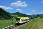 650 588-6  VT 526  als SWE 87792 (Oberharmersbach-Riersbach - Offenburg) am 15.07.2015 bei Zell im Harmersbachtal.
