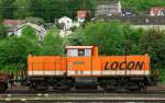 LOCON/137834/locon-214-003-6-aufgenommen-am-030511 Locon 214 003-6, aufgenommen am 03.05.11, bei der Durchfahrt durch Treuchtlingen.
