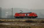 185 632-7, HGK 2067, aufgenommen am 08.02.10, auf der Strecke ...