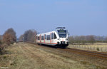 VT357 als 32243 (Nijmegen - Roermond) am 12.03.2016 bei Lottum-Horsterdijk.