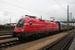 1116 003 Rail Cargo Austria mit Audi Zug aus Gyr,in Ingolstadt HBF