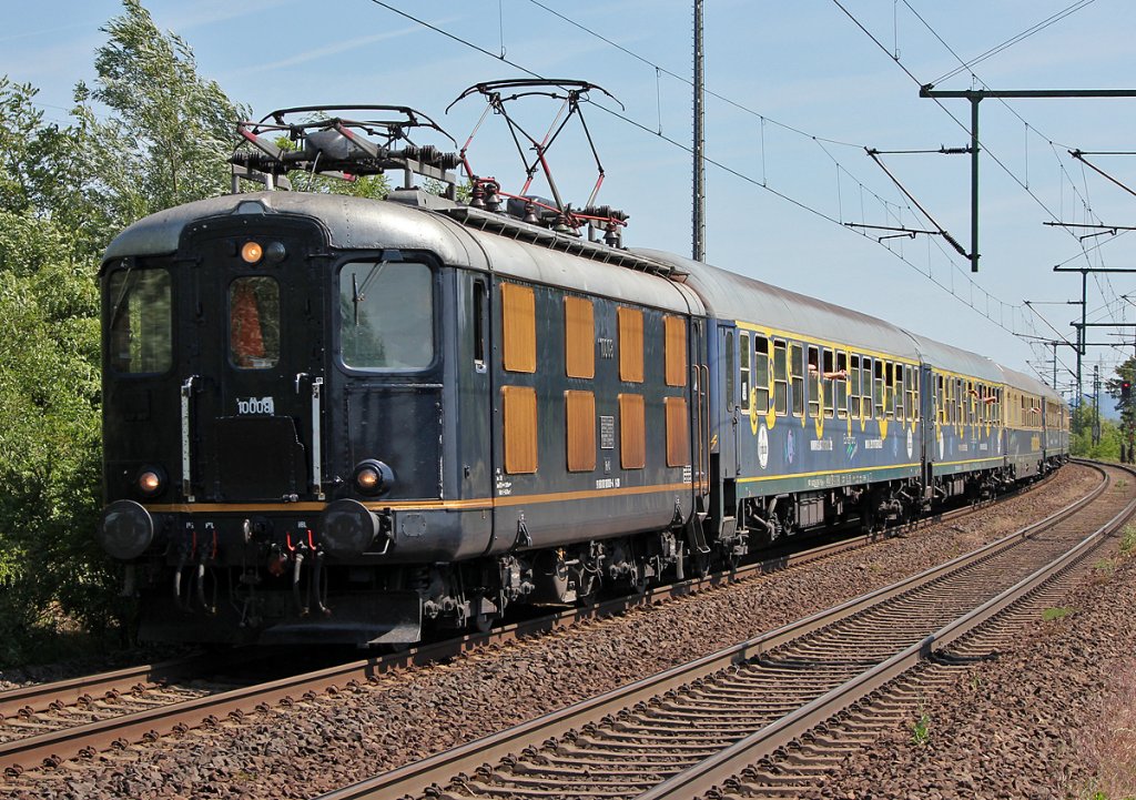10008 der Centralbahn mit dem Hetzerather in Porz Wahn am 29.05.2011 