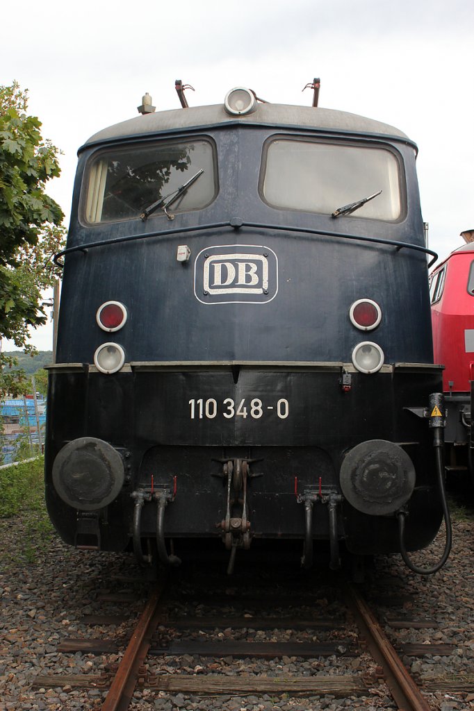 110 348-0 im DB Museum Koblenz Ltzel am 11.08.2011