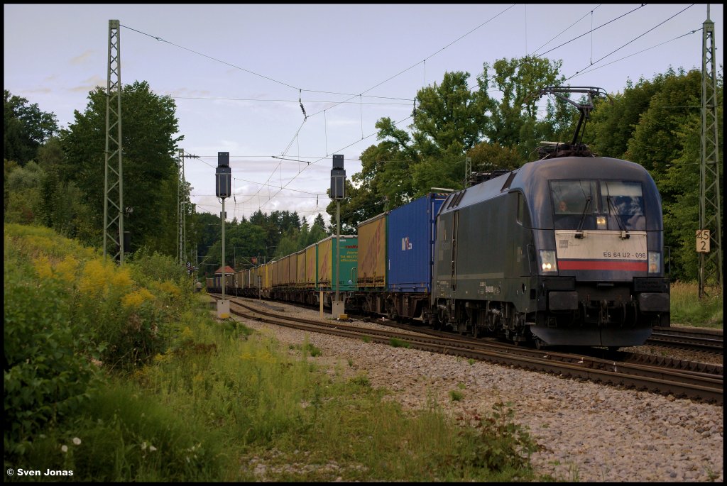 182 598-3 (MRCE/TXL) in Aßling am 7.8.2012.