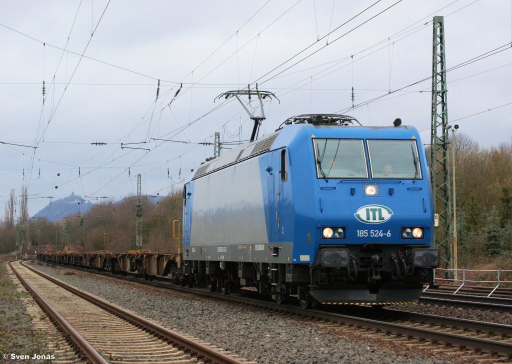 185 524-6 (ITL) in Unkel am 9.3.2013. 