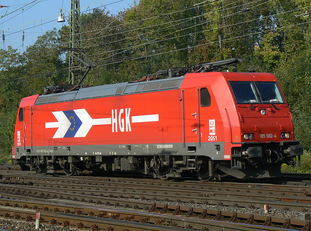 185 582-4 der HGK in Gremberg am 12.10.2010