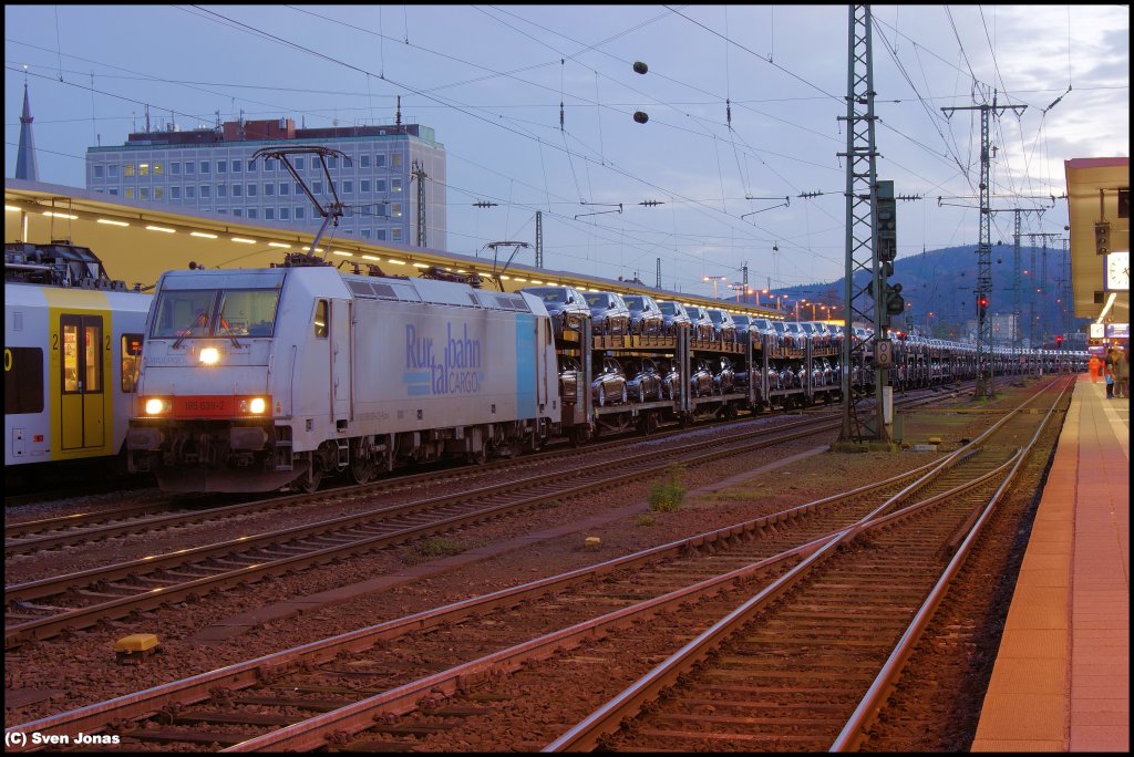 185 639-2 (Railpool/RTB) in Koblenz-Hbf am 11.11.2012.