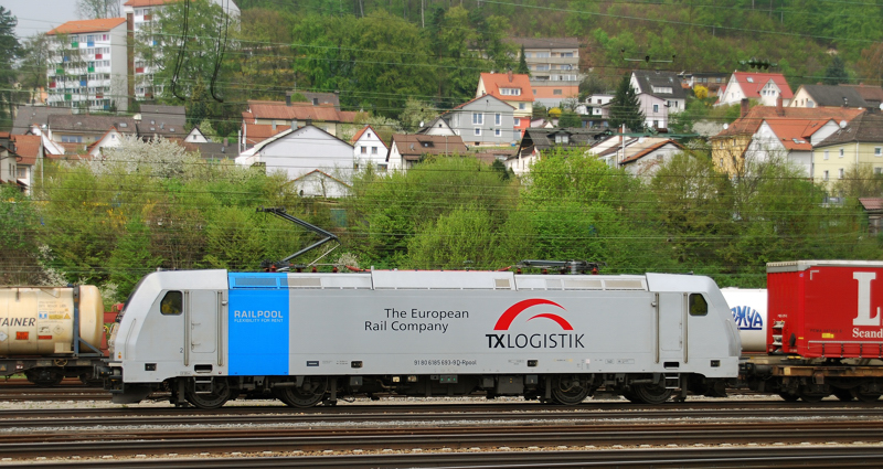 185 693-9, TX, Railpool, aufgenommen am 01.05.13, in Treuchtlingen.