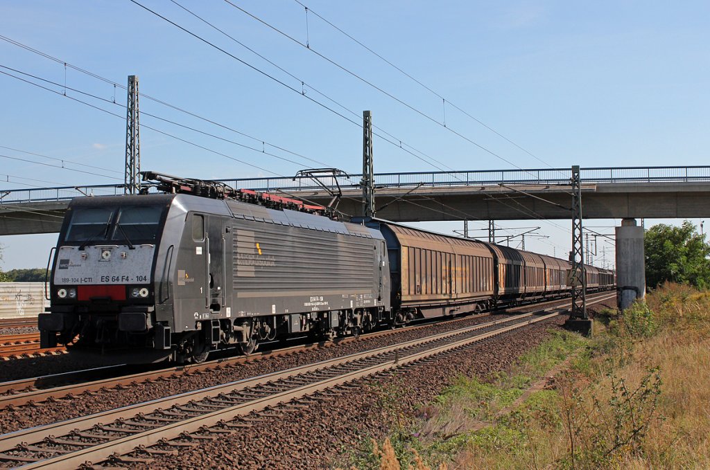 189 104 / ES 64 F4-104CTI bei Porz(Rhein) am 09.09.2012